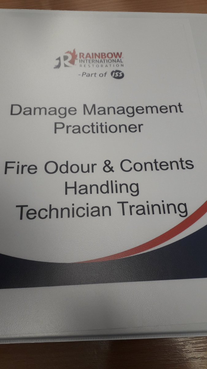 For 4 days this week we have one of our tech's at head office doing a course on fire odour &amp; contents handling. As we are always wanting our staff update their knowledge on the issues they come across. #alwayslearning
