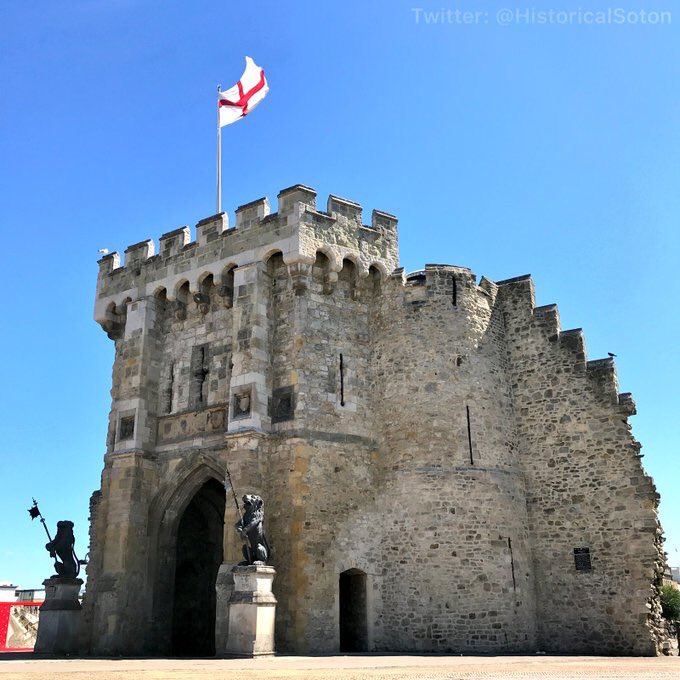 The Bargate dates to the 12th century.

In 1848 a surveyor did some digging. He reported the south part was built on a bed of sand 13ft deep. North part supported by four piers with arches, foundations 9ft deep. Arch under road which he dug down 12ft without finding the bottom.