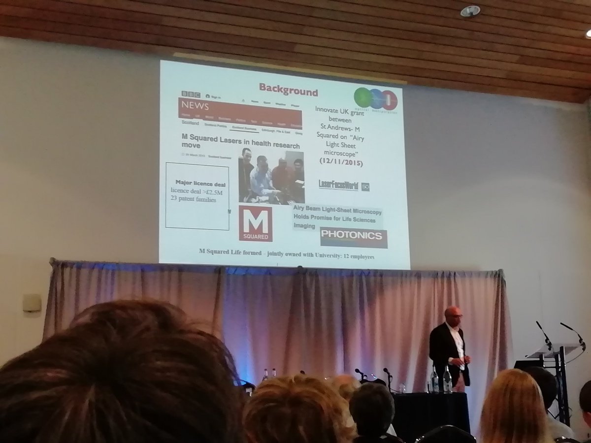 OpticManip's tweet image. Kishan describes the innovation journey from basic science to product with @M2Lasers at @ScotCrucible #oicrucible event. Put new technologies into end user communities and let them tell you its merits #ShapedPhotonics