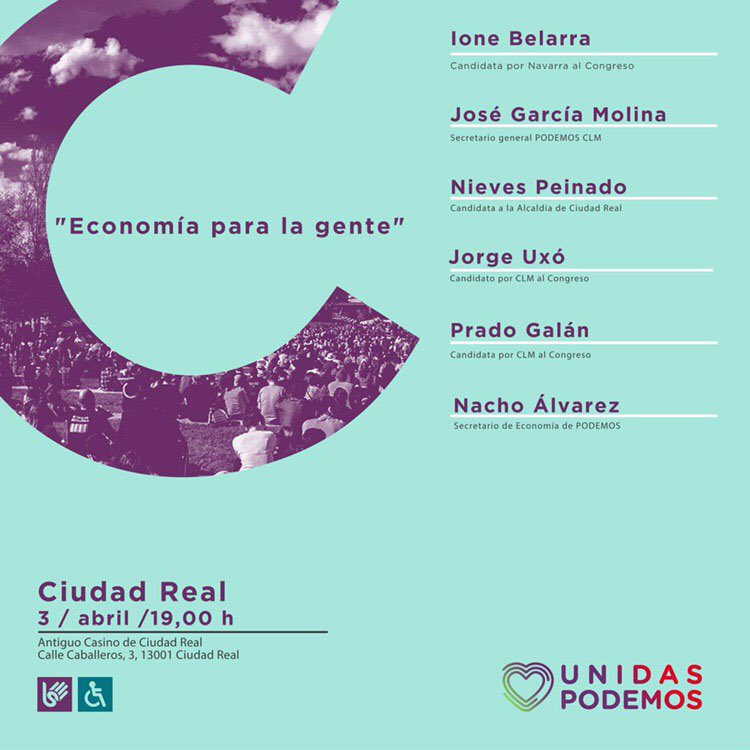 ionebelarra's tweet photo. Tenemos las mejores y más solventes propuestas económicas. En Podemos cuadramos las cuentas con la gente dentro: haciendo que los que más tienen paguen más, subiendo el SMI y apostando por el nuevo modelo productivo sostenible 

Nos vemos aquí mañana para hablar de todo esto 😉 https://t.co/RUYrU0SGVe