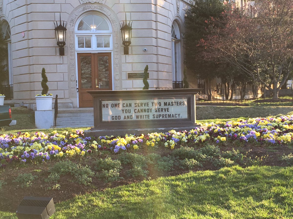 thissetofeyes's tweet photo. United Methodist on the Hill in DC, thank you. #godisnotwhite https://t.co/qpKx8q1405