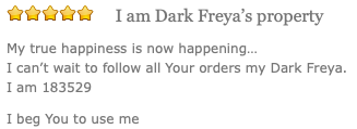 _DarkFreya_'s tweet photo. Discover your own Slave ID Number in my new Hypnosis #SlaveIdentity:
https://t.co/zKXz20YfsE https://t.co/l9JiefCHRU
