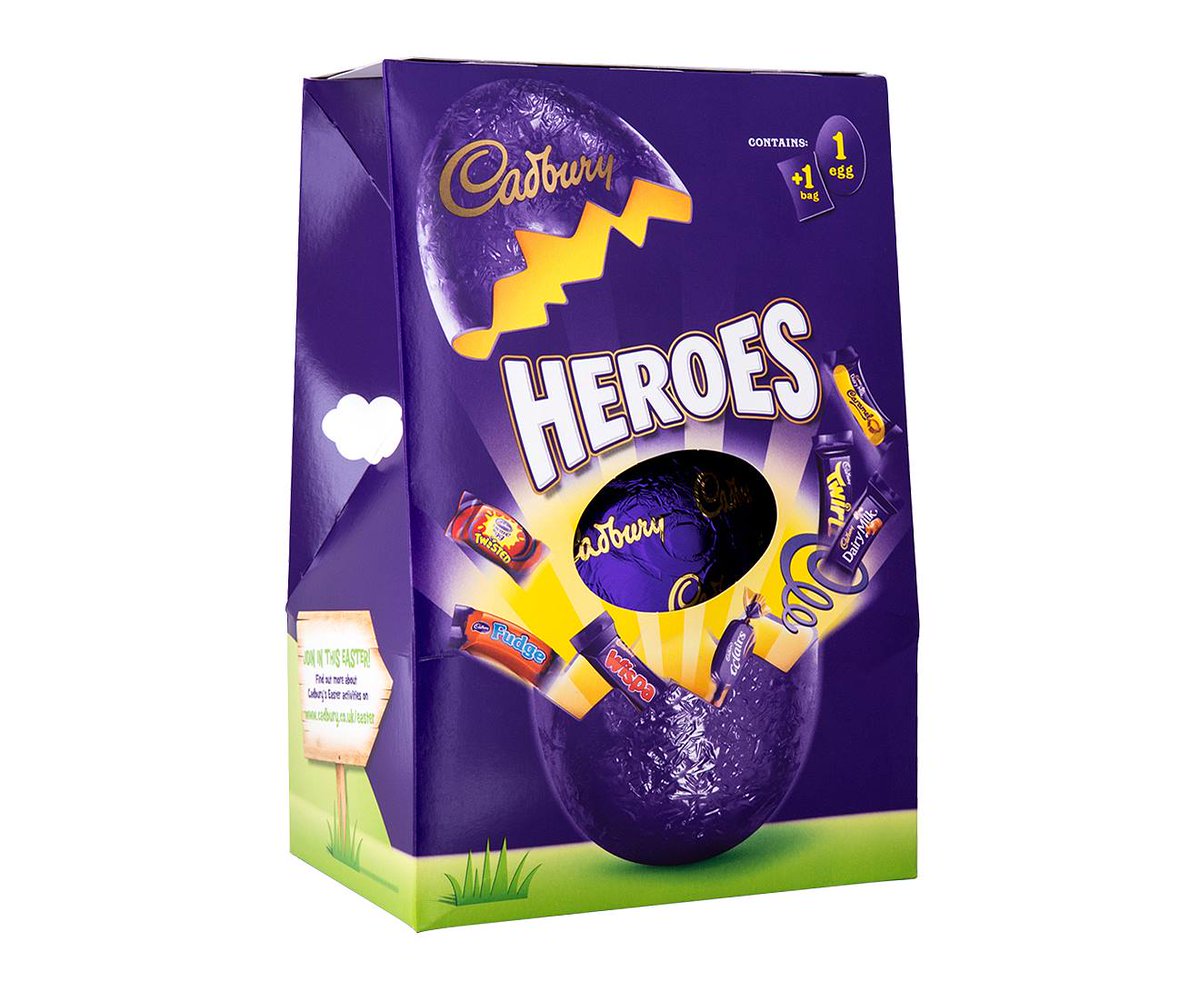 Delish_FineFood's tweet photo. Psssst....rumour has it, Heroes aren't just for Christmas!! Say whaaaaaaaat?! 
Have you picked up your British chocolate Easter Eggs yet? Don't be dilly dallying, they won't be on the shelves forever! https://t.co/14twj1oHN6