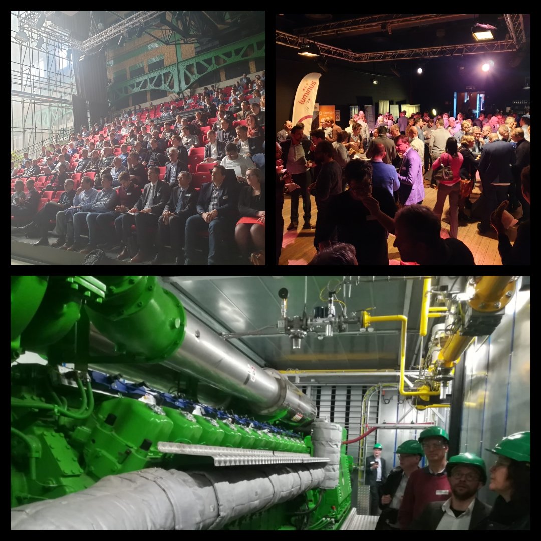 Het is warm in Gent aan de bron van het #warmtenet van @EDFLuminus 
Veel interesse voor #WKK en #warmtenetten die samen met thermische opslag een systeemoplossing voor de #energietransitie vormen