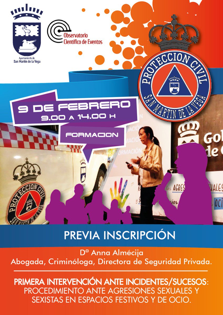 ObservatEventos's tweet photo. Finalizamos otra etapa del acuerdo entre @ObservatEventos & @PCivil_SMVEGA #organización #seminarios #ProtEventos2019 Gracias
@annaalmecija #RaúlValeraTena & @MerodioP
@asiforing por compartir vuestro conocimiento https://t.co/am2WEMY0lt https://t.co/PSONyOyKgh