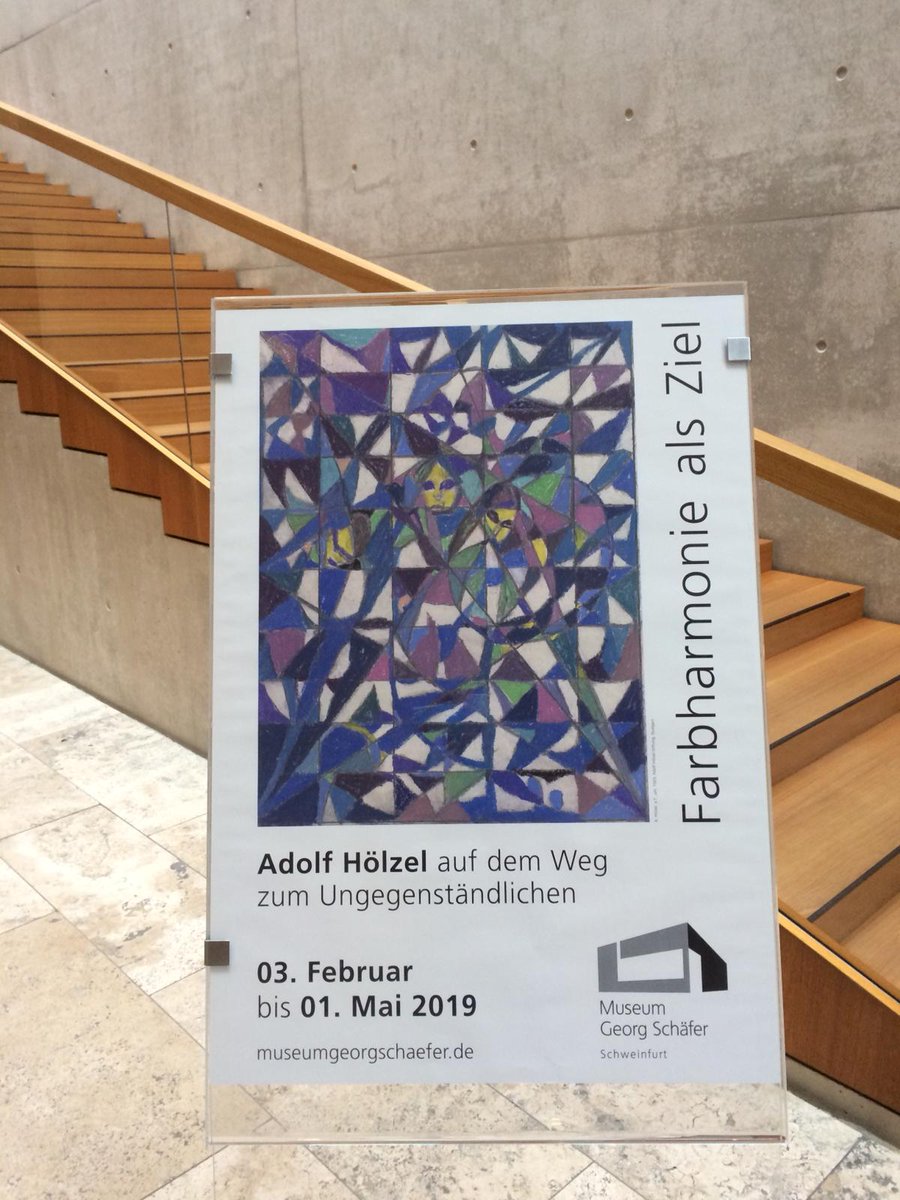 Touri_Toni's tweet photo. Heute kostenfreier Eintritt im Museum Georg Schäfer in Schweinfurt! Noch bis 1. Mai 2019 zeigt das Museum die Sonderausstellung "Adolf Hölzel - Farbharmonie als Ziel". Heute geöffnet bis 20 Uhr - schaut vorbei! 🤓
#schweinfurt #museum #kunst #visitfranconia #14cities https://t.co/JxHV8X4kIP