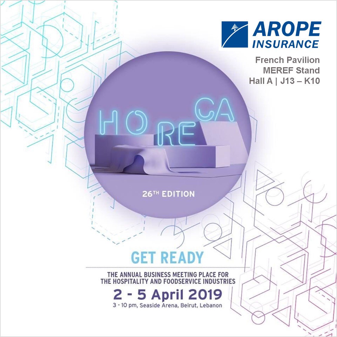 Meet @AROPEInsurance at @HorecaLebanon 2019