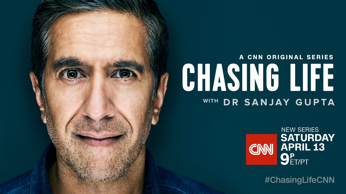 CNN's tweet photo. .@DrSanjayGupta traveled around the world to find out what it means to live a healthy and meaningful life. Join his adventure. #ChasingLifeCNN premieres Saturday April 13th at 9p ET/PT https://t.co/kcCrNCWo4Y