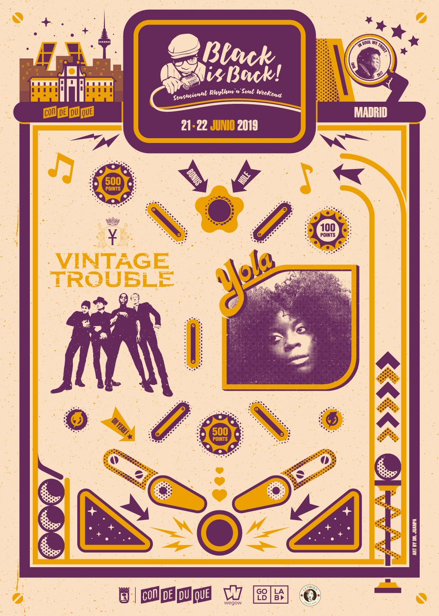BlackIsBackWKND's tweet photo. ✨@vintagetrouble + @iamyola ✨
¡¡Así va quedando de momento el cartel del #blackisbackweekend 2019!! ¿¿Alguien es capaz de adivinar lo que está por venir?? Comenta mas abajo👇
-
21 y 22 de junio en Conde Duque, Madrid
Abonos disponibles aquí:
https://t.co/1HMSTQnQZ5
#bib2019 https://t.co/AUsQ06wYhe