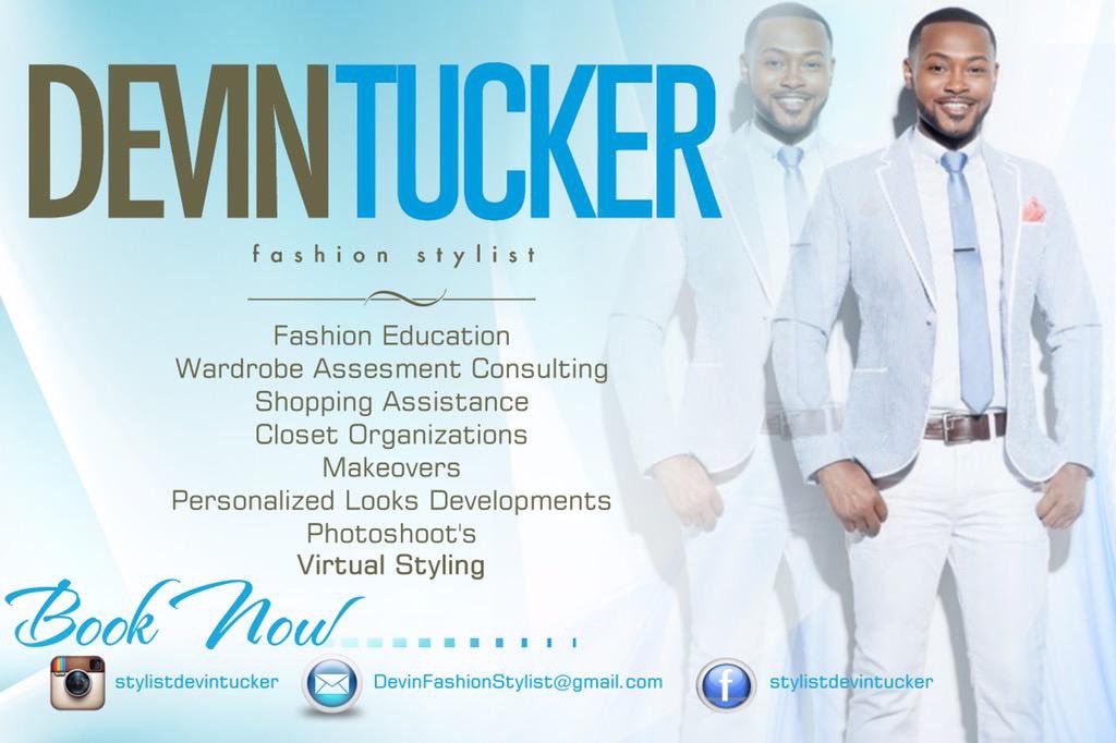 TuckerDevin23's tweet photo. Book you’re favorite stylist for you’re next event, Photoshoot or Birthday for any special occasion branding personal shopping‼️‼️‼️ #stylistdevintucker #getTucked https://t.co/jRMqSmyLzX