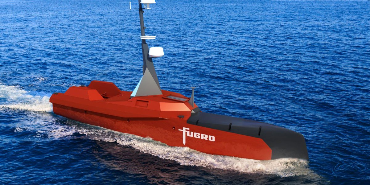 fugro's tweet image. We&apos;re working with L3 ASV to create the next generation of ASVs for the commercial survey market. The first USV is designed for hydrographic survey and will be showcased at Ocean Business 9-11 April. #oceanbiz #usv