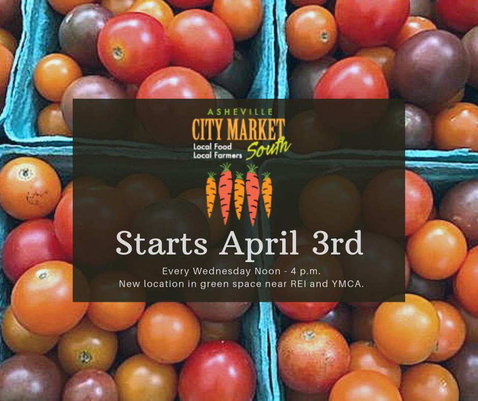 Don’t forget to join us this Wednesday, April 3rd, between noon and 4 p.m. for the opening day of the <a href="/avlcitymarket/">Avl City Market</a> <a href="/BiltParkTownSq/">BiltmoreParkTownSq</a> #avlfarmersmarket