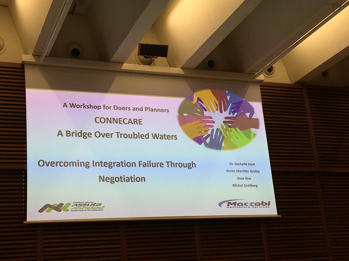The workshop "CONNECARE: A Bridge over troubled waters" now at #ICIC19