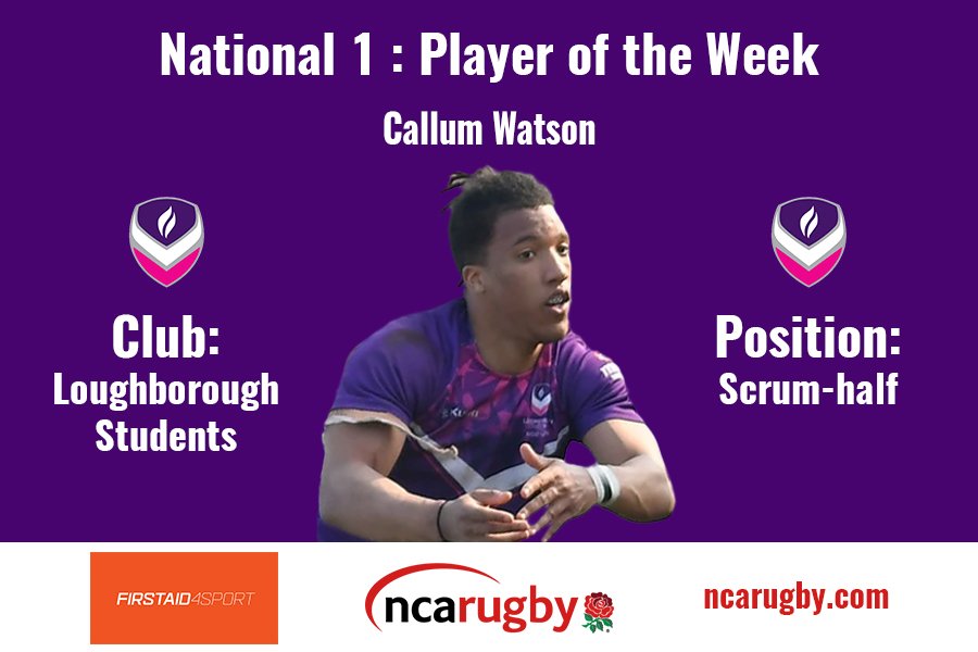 Natleague_rugby's tweet photo. Player of the Week Round 27 in #Nat1 is @LboroRugby's Callum Watson: https://t.co/gX90bjXfdb https://t.co/q4CKI2eILJ