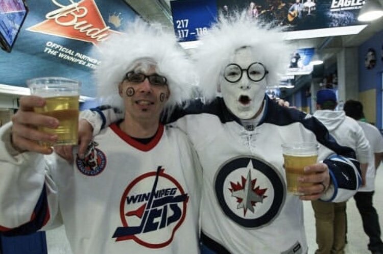 VirginRadioWPG's tweet photo. Loving all the amazing entries for our #WhiteOutToWinContest
Win Round 1 Winnipeg Jets home playoff game tickets by showing us your whiteout! Post a pic of you/friends/family with #WhiteoutToWinCONTEST before April 7. Shoutout @boosterjuice for making this happen! #GoJetsGo https://t.co/z4c4yOUYCv