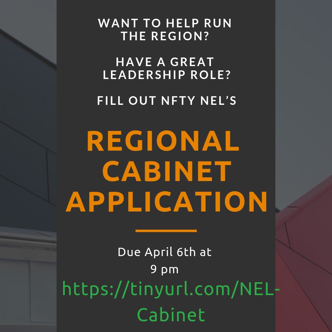 Apply for NEL Cabinet!