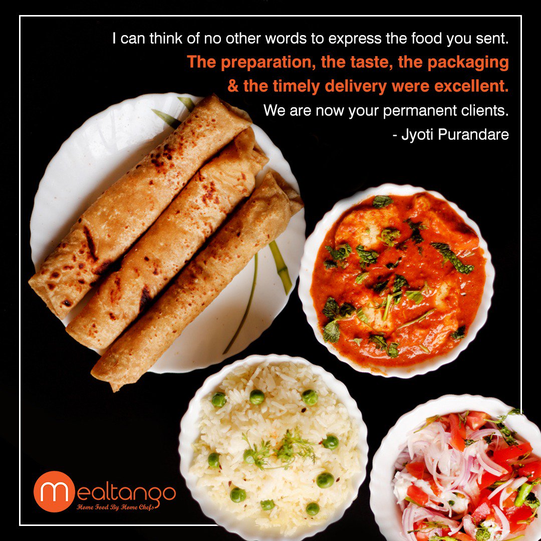 MealTango's tweet photo. Congratulations to Home Chef Shabnam Khan of Wanowrie for this 5-⭐️ review.
Dear Jyoti Parekh, thank you for joining the Good Food Revolution by #MealTango
Keep coming back!♥️
We wish you good food always.

Visit https://t.co/RacLkhTUc4 &amp; enter your location for home food nearby! https://t.co/92lMbNlzZN
