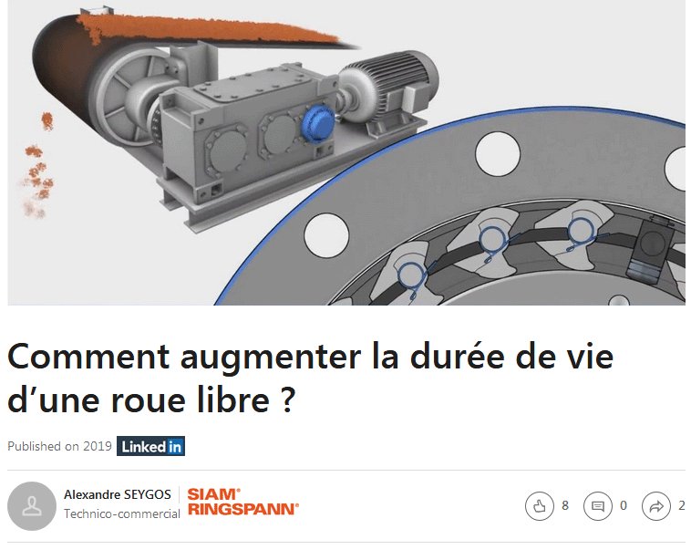 Comment augmenter la durée de vie d'une roue libre ? 
Lire l'article de notre expert <a href="/SIAMRINGSPANN/">SIAM RINGSPANN</a> : bit.ly/2OHLn3c
#transmissionmecanique #RouelibreSIAM