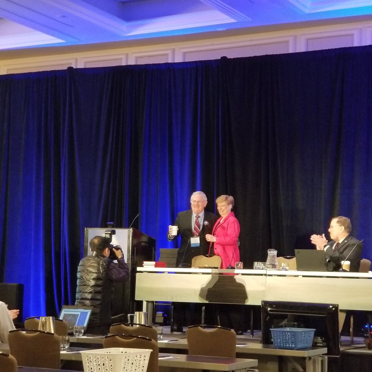 NCRP_USA's tweet photo. Official transition to NCRP President, Dr. Kathy Held #NCRP2019 https://t.co/og61brvOLk