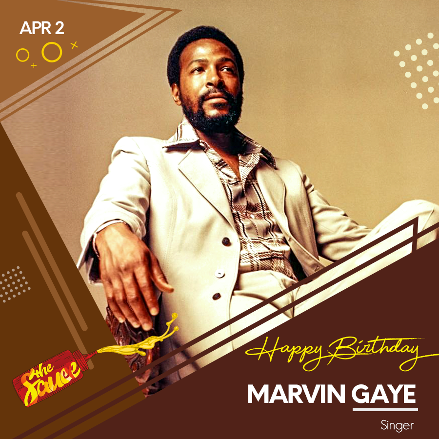 Happy birthday to the late American singer and producer Marvin Gaye, he would be turning 80 today 