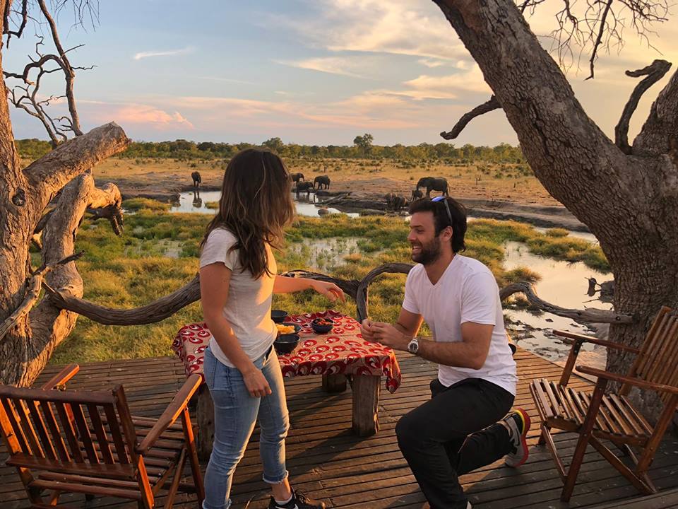 AfricanBushCamp's tweet photo. This is by far one of the most spectacular #LiveinCamp this year.
Love is in the air at Rays pan close to Somalisa Camp, as Jessica says 'Yes'. Looking for more romanic reasons to travel with us, here are some: https://t.co/hOjb728hHB
#safari #proposal #newlyweds https://t.co/rW8x1k2xHP