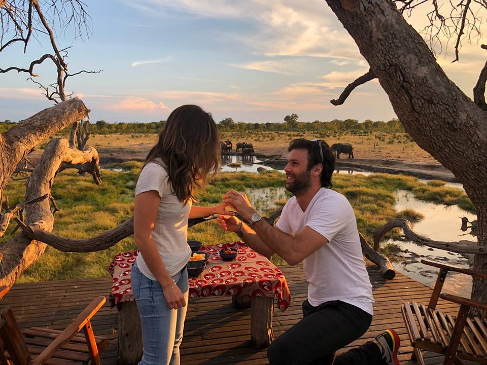 AfricanBushCamp's tweet photo. This is by far one of the most spectacular #LiveinCamp this year.
Love is in the air at Rays pan close to Somalisa Camp, as Jessica says 'Yes'. Looking for more romanic reasons to travel with us, here are some: https://t.co/hOjb728hHB
#safari #proposal #newlyweds https://t.co/rW8x1k2xHP