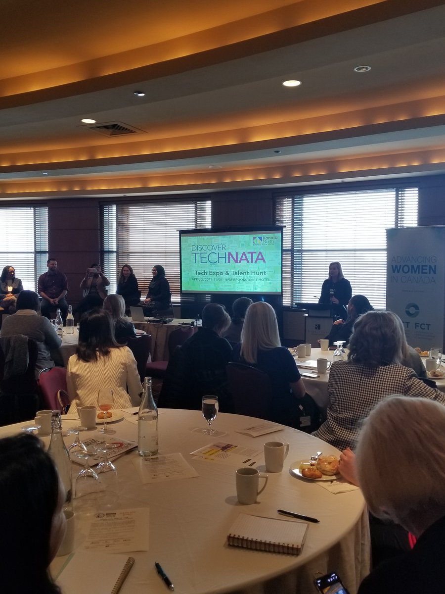 rebeldotcom's tweet image. We&apos;re at the @WCT_NCR Breakfast Without Barriers event, where our own @tackaberry is on a panel to kick off #technata! @kanatanorthbia