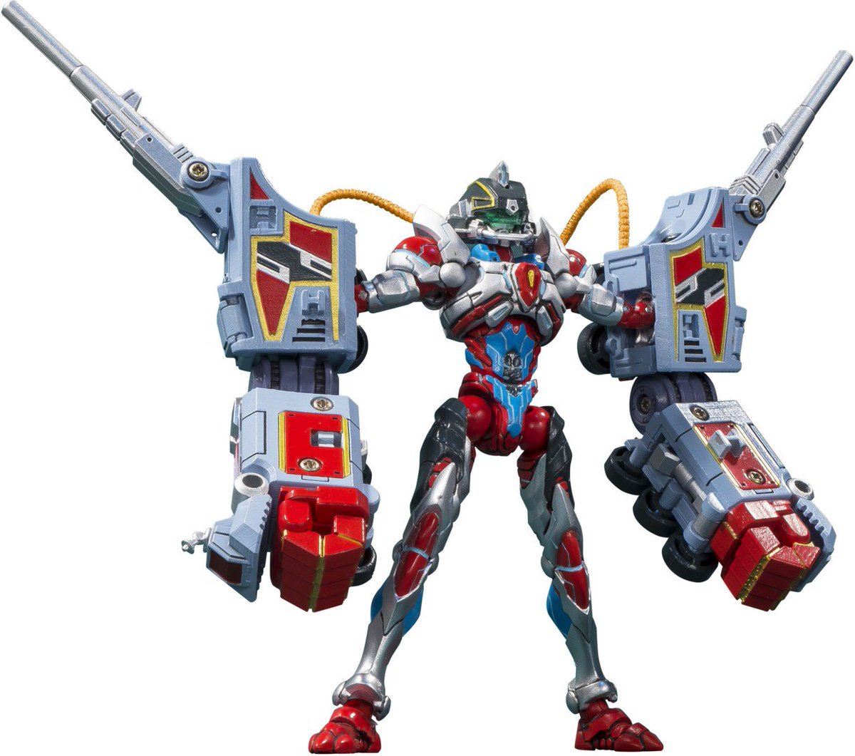 hobbylink's tweet photo. This awesome set from #MegaHouse includes an insanely posable figure of #Gridman, and four detailed vehicles that transform into extra weaponry and armor for him! In stock now! #GridmanSSSS https://t.co/S8uJjvofwX https://t.co/RQ2pYODDYd