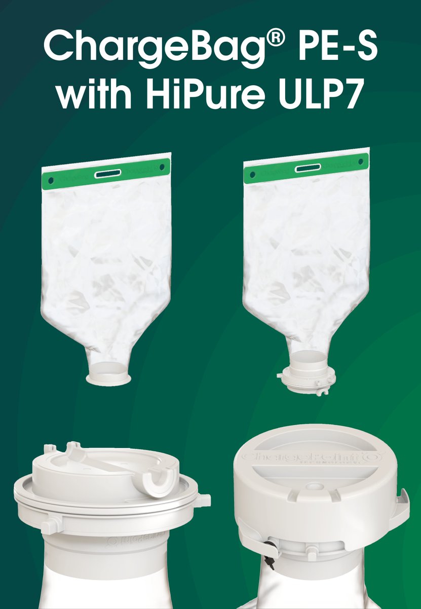 ChargePointTech's tweet image. Introducing @ChargePointTech Single Use Powder Transfer Solutions...
The ChargeBag PE-S made with HiPure ULP7, our pharma ready LLDPE film and the Single Use Passive provide a complete single use transfer system. bit.ly/SUPCPT #SingleUseSolutions #Interphex #NewProduct