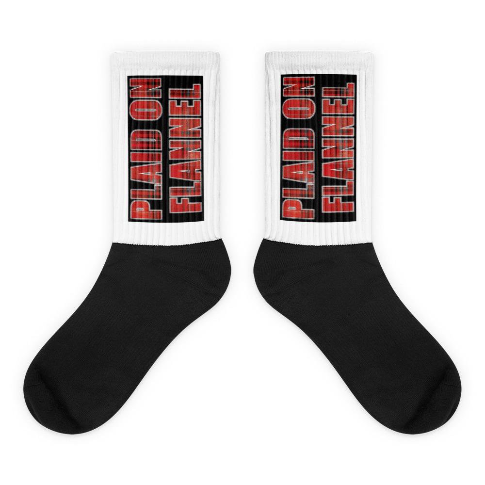 PlaidOnFlannel's tweet photo. View here: ➡️ https://t.co/frk1bed2mj ⬅️ Everybody needs #RockSocks! 🧦 And now you can have your own that bare the #PlaidOnFlannel name! :) #AlternativeRock #IndieBlues #RootsRock #RetroRock #StonerRock #CanadianSocks #WinterWarmth #BluesRock #IndieRock #POFShop #RockClothes https://t.co/2gIDa7P7zq