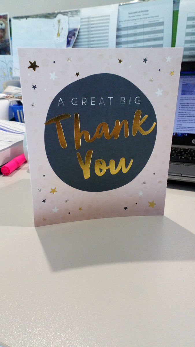 AngeMidgley's tweet image. I have had the pleasure of supervising many students however the joy of recieving a thank you card  and reading the kind words written has never diminished. #passingontheknowledge!
