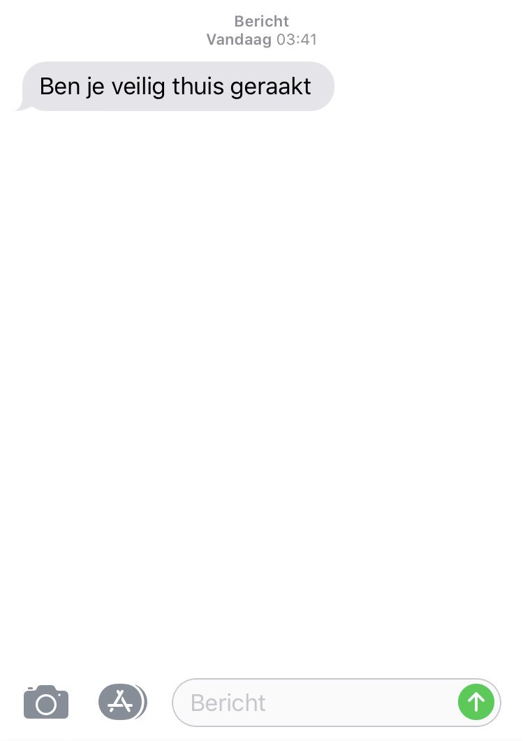 één van de leukste berichtjes