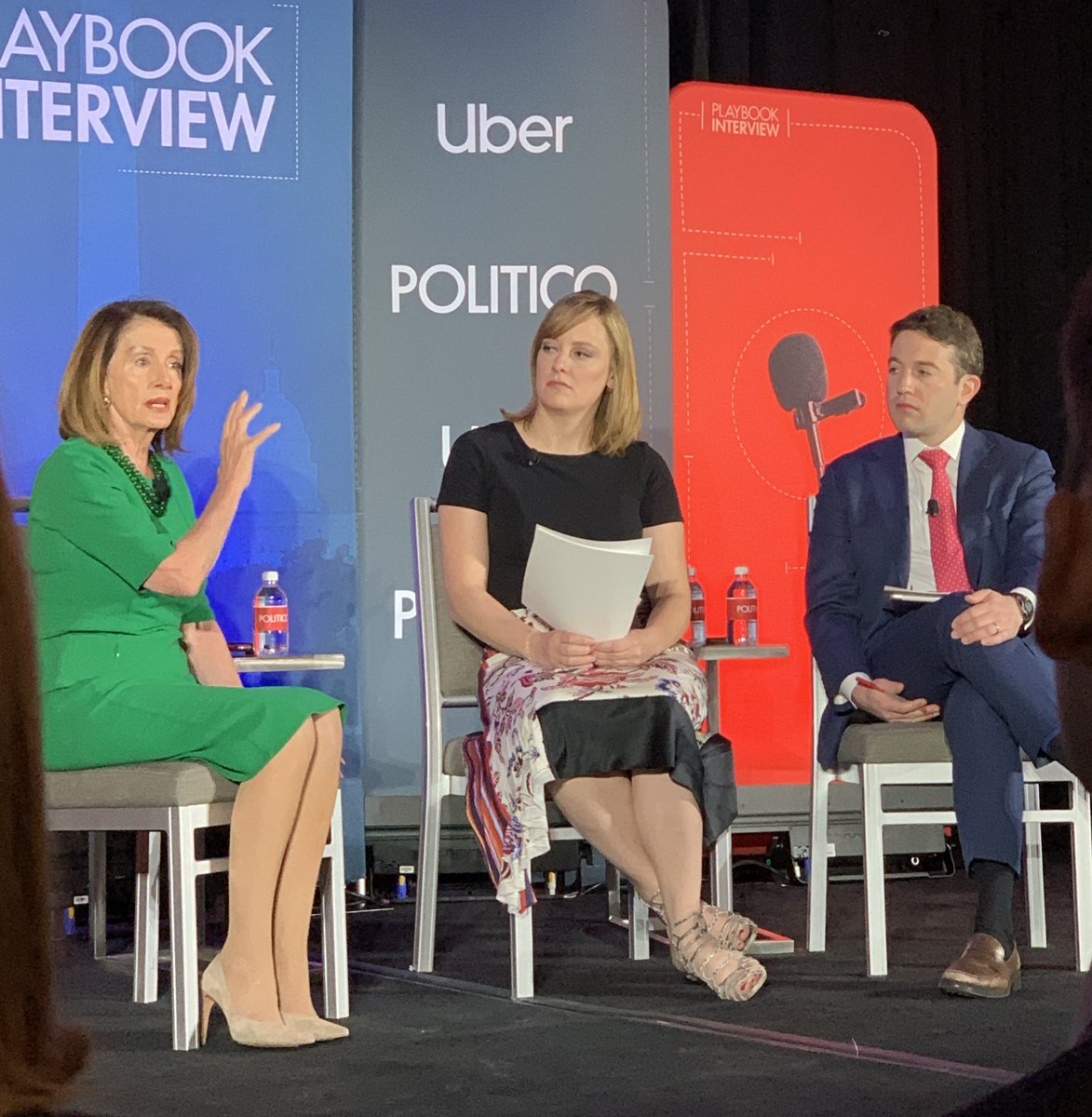HMPodesta's tweet photo. Everyone should join @SpeakerPelosi “I’m a member on the straight-arm club. Let’s pretend you have a cold and I have cold” when it comes to people’s physical space 🙋🏻♀️🙋🏻♀️🙋🏻♀️🙋🏻♀️#PlaybookInterview https://t.co/1ED18q0uZI