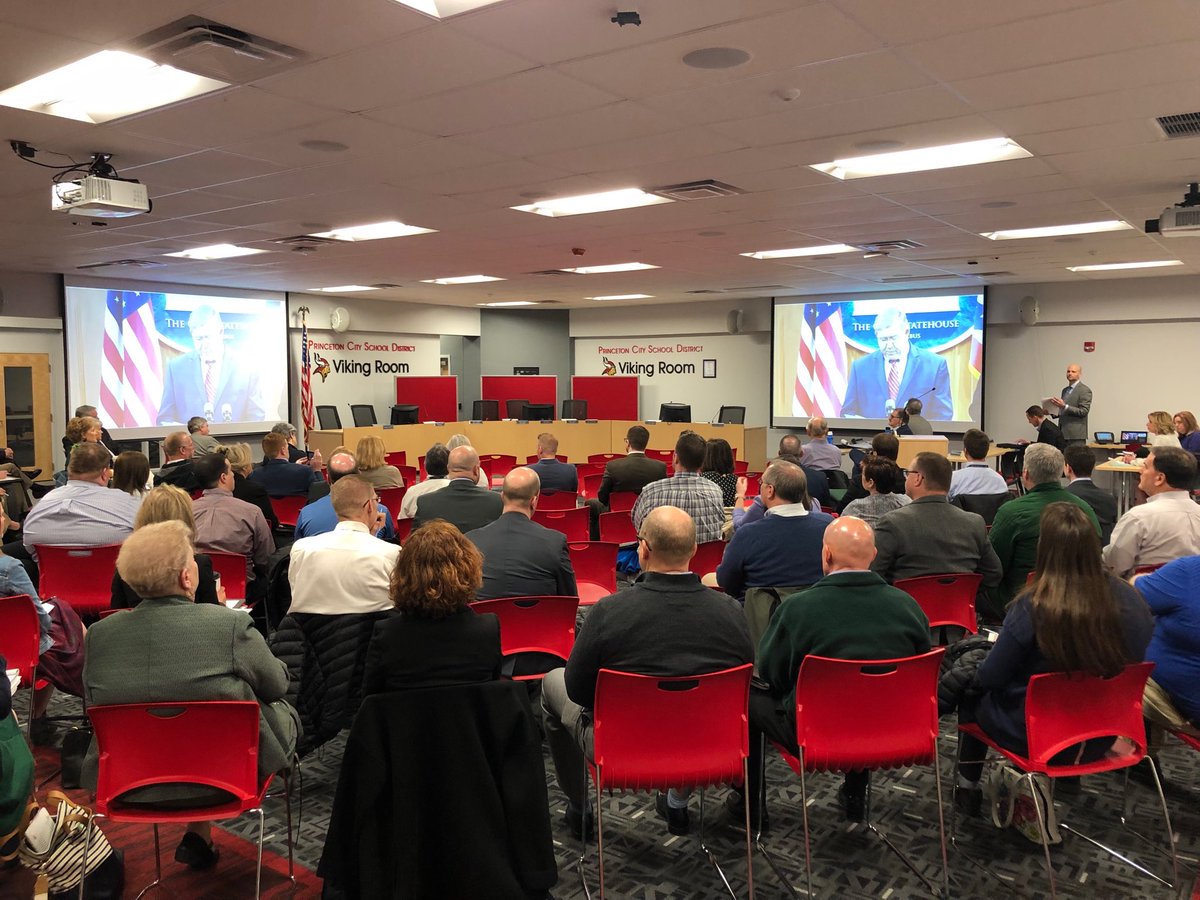 At Cupp-Patterson “Fair Funding” meeting learning about the formula and implications for Princeton. #vikingdiff ⁦<a href="/PCSDViking/">PCSDVikings</a>⁩