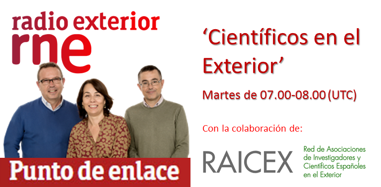 La sección #CientificosExterior del programa 'Punto de Enlace' de @ree_rne pasa desde hoy a los Martes de 9.00 a 10.00am. Hablamos de #ciencia, #movilidad internacional, #políticacientífica y experiencias vitales de algunos de nuestros investigadores y científicos en el exterior