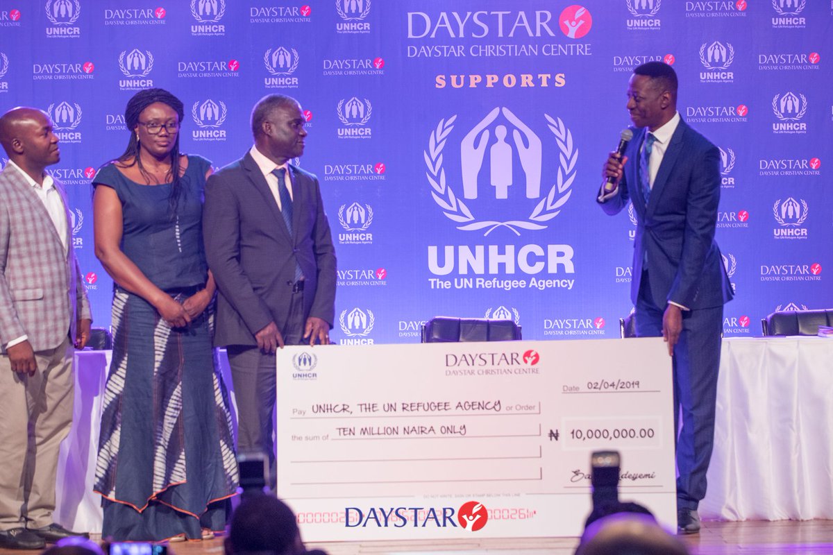 DaystarNG's tweet photo. "We are deeply affected by what our displaced brothers and sisters are going through. We recognize the great works of UNHCR and we hope other faith based organization see the importance of being a part of this cause" - @sam_adeyemi

#DaystarNGUNHCR https://t.co/0VMUTmBBd6