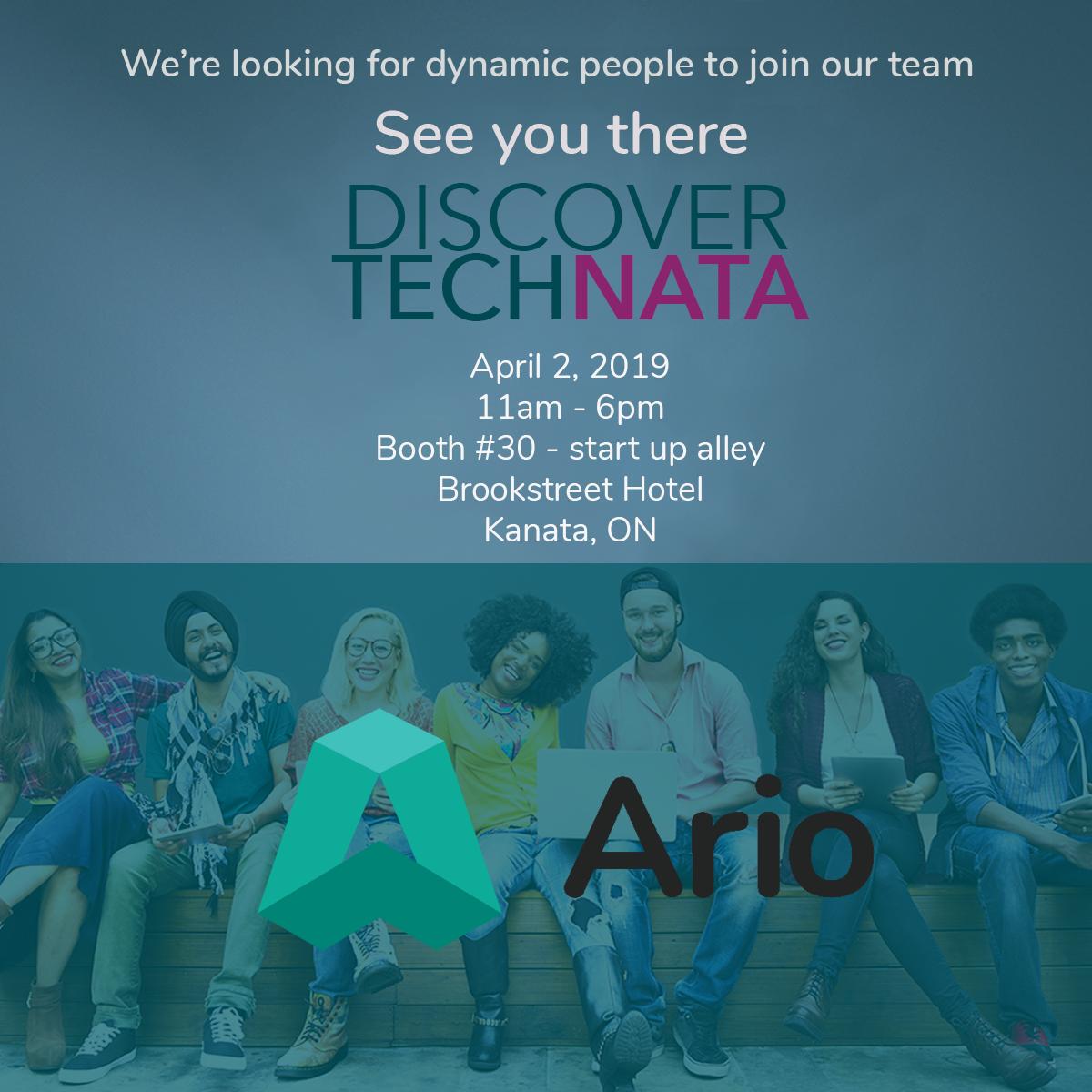 ArioPlatform's tweet image. Looking forward to seeing you there! #Ario #technata