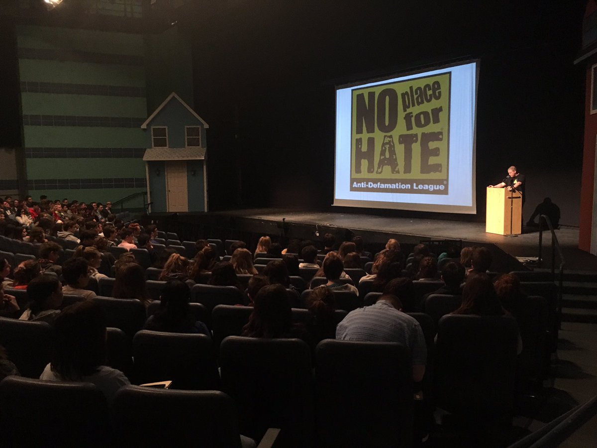 Juniors participating in The Truth About Hate program. #ADL #noplaceforhate