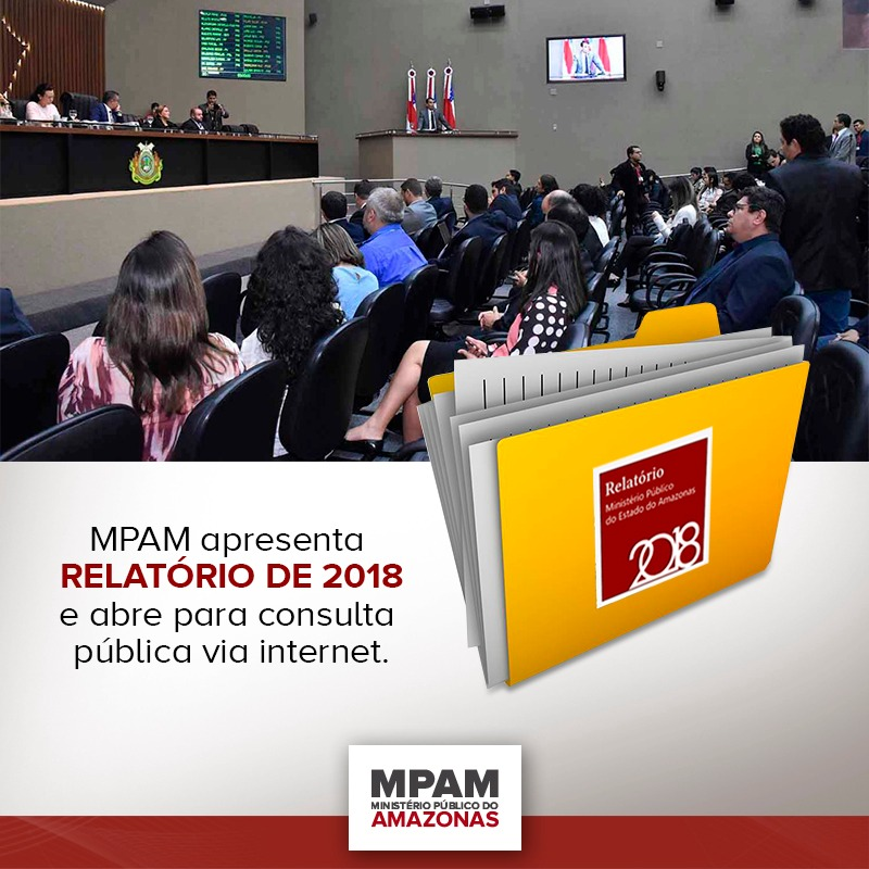 MPAM_oficial's tweet photo. O Ministério Público do Amazonas apresentou na quinta-feira passada, dia 28 de mar��o, na Assembleia Legislativa o Relatório Anual de 2018.

Acesse o relatório completo:  https://t.co/4NJ81dEfuX https://t.co/wkU6pscwLi