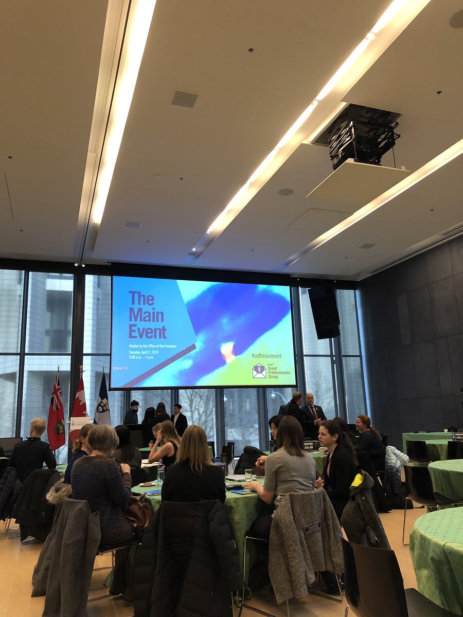 LuciaAnnaC's tweet photo. Looking forward to today’s Main Event, in the beautiful Desautels Hall in @rotmanschool, by the @UofT President’s Office: event planning, protocol, speechwriting, crisis management— bring it! #commsnerd https://t.co/CAreeLAJgk
