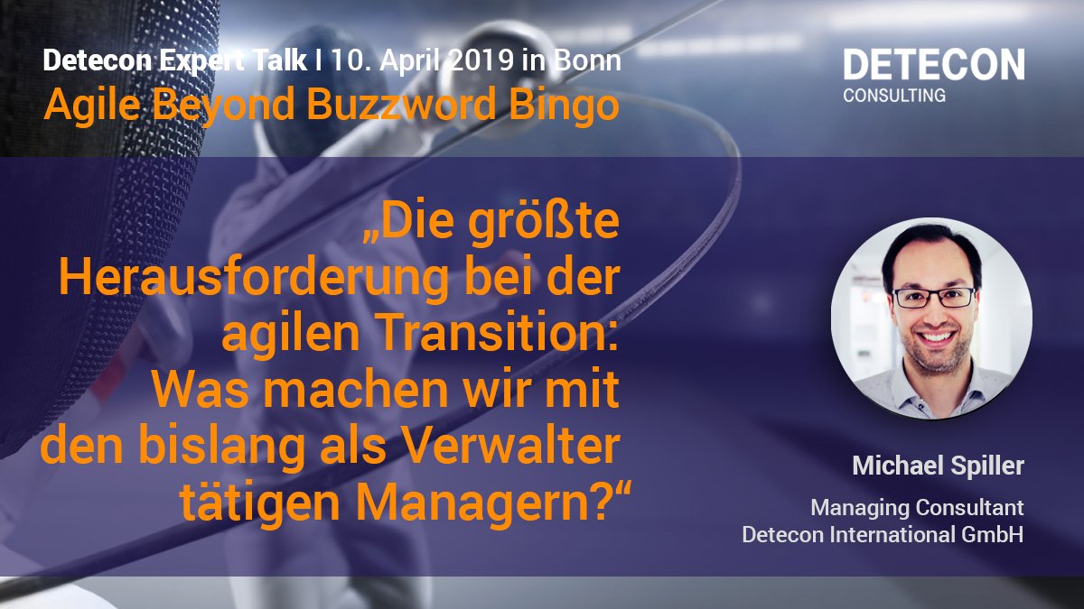 #Agile Beyond Buzzword Bingo - the @Detecon Expert Talk on 10 April in #Bonn ow.ly/Xzi650oRiIh