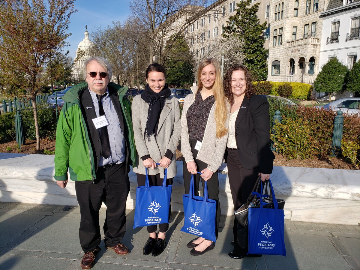 On Capitol Hill advocating for access to health care.  #NPFadvocacy #NPF #psoriasis