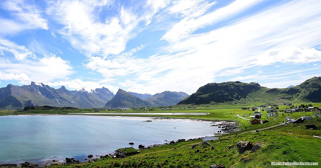 "Playa de Sandbotnet." #PlayasConEncanto #LugaresConEncanto #panoramic #Sandbotnet #Lofoten #Nordland #Noruega #ACmosNoruega