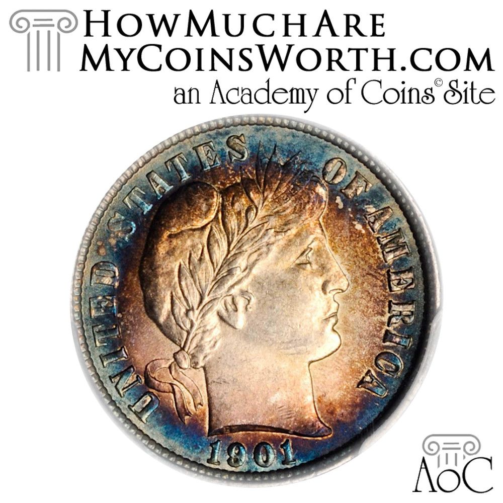 hmamcw's tweet image. HowMuchAreMyCoinsWorth.com #DailyCoin:
1901 Barber Dime, PCGS MS63
Sold for $384 on 3/20/18
PCGS Price Guide MS63: $175
NGC Price Guide MS 63: $230
Sold by Legend Rare Coin Auctions
Auction info by: 

#tuesday #silverdime #tonedcoin #rainbow #coins