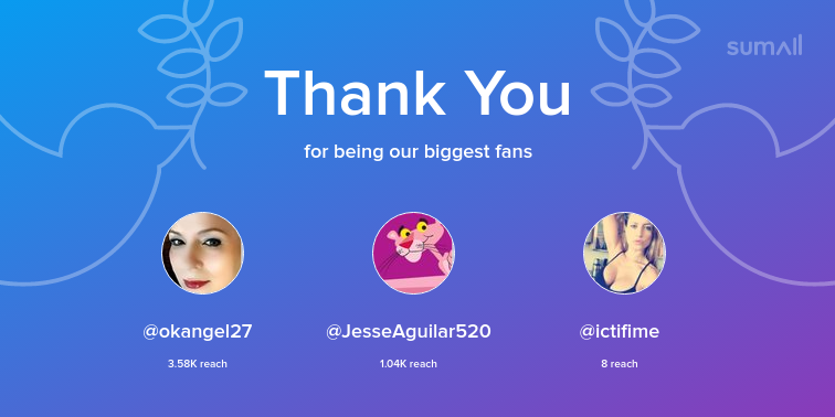 homemakerplus2's tweet image. Our biggest fans this week: @okangel27, @JesseAguilar520, @ictifime. Thank you! via sumall.com/thankyou?utm_s…