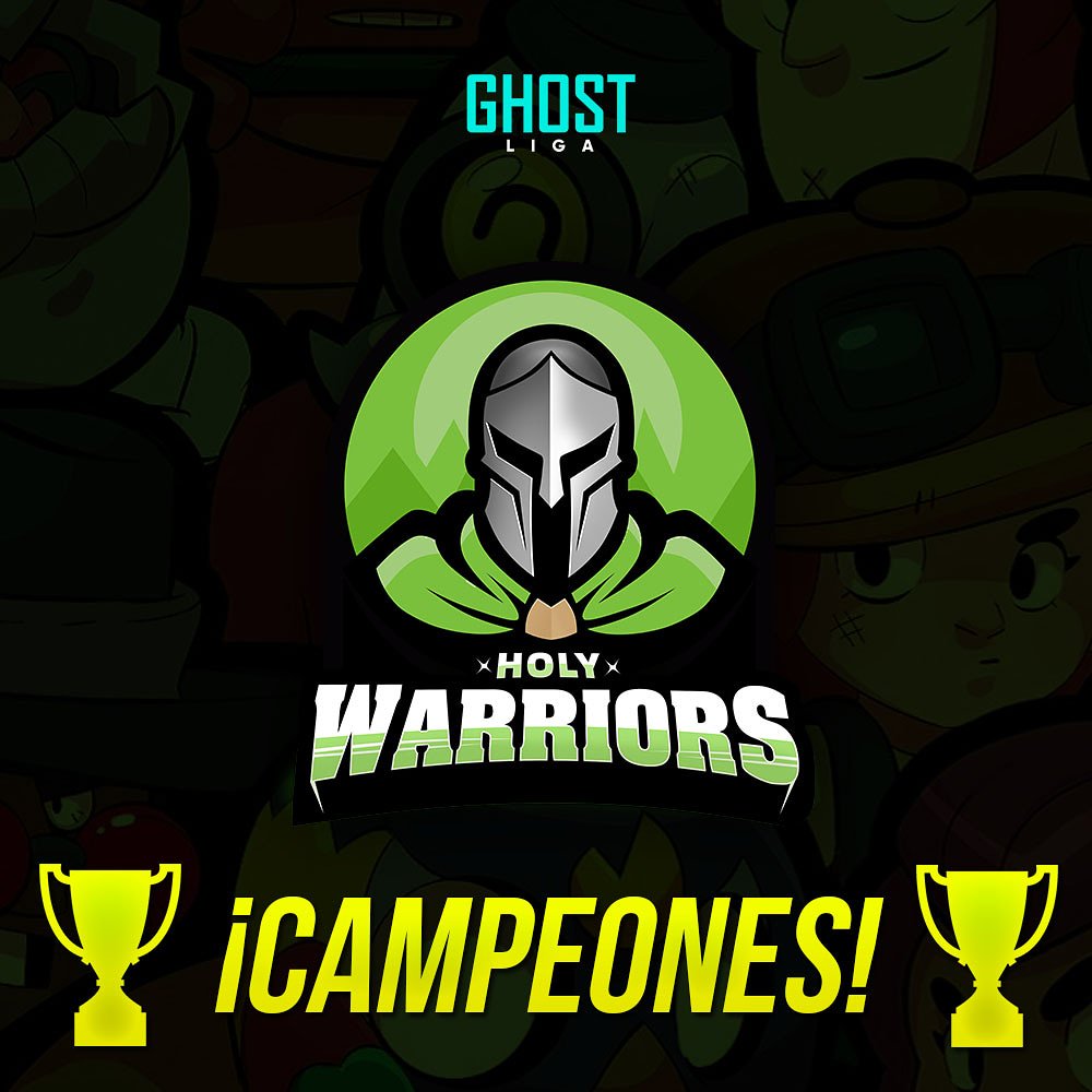holywarriorsarg's tweet photo. [#Brawlstars]

¡ÉPICO! 
¡SOMOS CAMPEONES 🏆!
Ayer a las 23:00 se jugó la final del torneo de @ghost_liga y nuestros guerreros se coronaron campeones! 
Con un épico 3-2 a favor de Holy llegamos a la gloria! A por más! 

#GoHoly https://t.co/VW9OPbSHjb