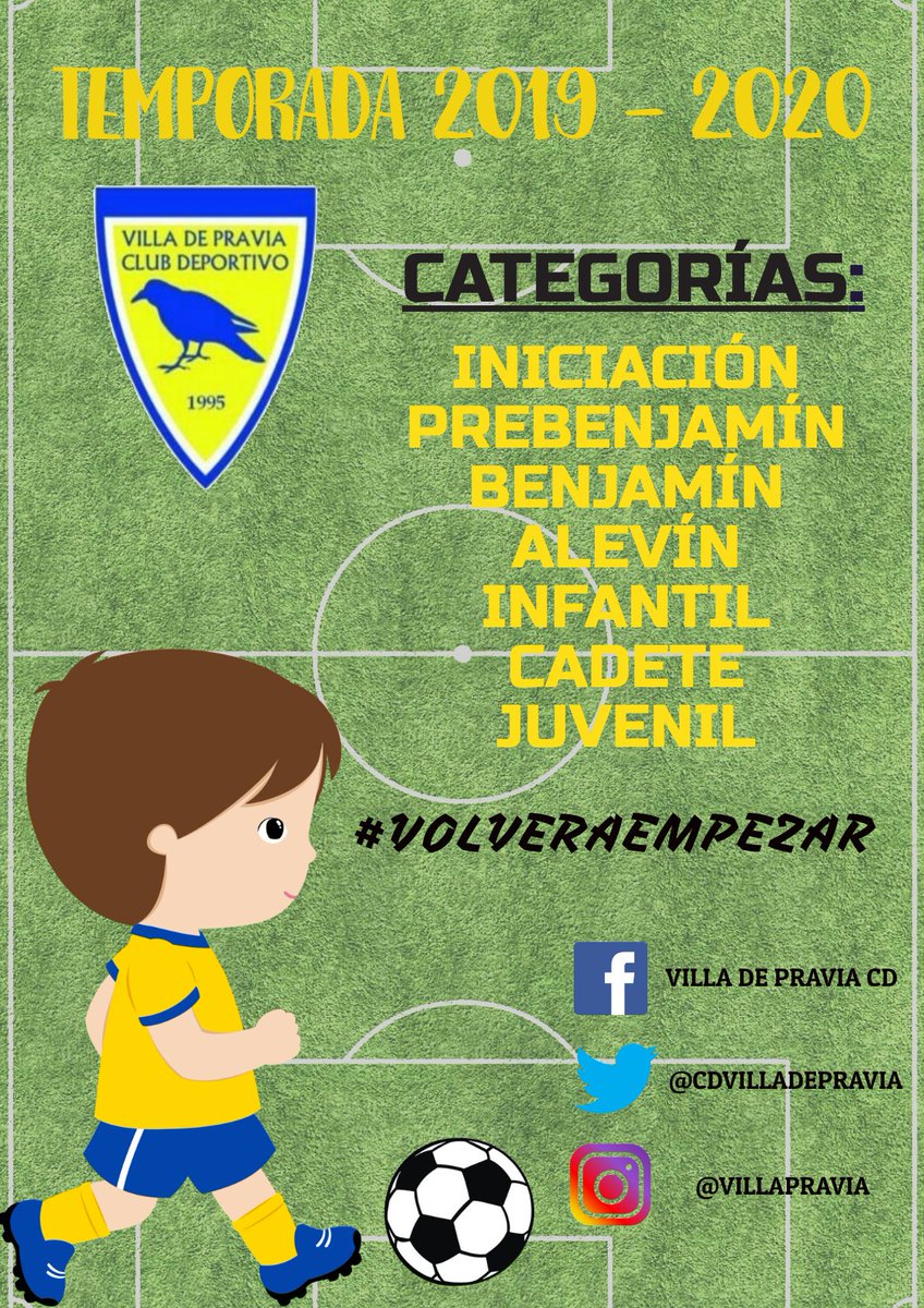 cdvilladepravia's tweet photo. El Villa de Pravia CD anuncia su proyecto para la temporada 2019-2020.

Comparte, difunde... ¡te necesitamos!

¡Volver a empezar!

#VamosVilla 

#SubmarinoAmarillo 

#VolverAEmpezar https://t.co/Vs4THceNFe