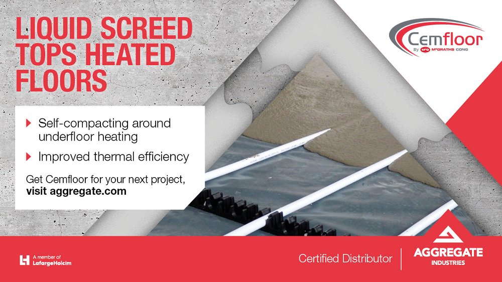 Holcim_UK's tweet photo. Cemfloor, developed by #McGraths, boasts exceptional #thermal conductivity assisted by thinner laying depths, ensuring lower #energy bills and running costs. As a certified distributor, visit our website to find out how to contact our team 👉https://t.co/7sH74p45wh https://t.co/kYSqCjrXxh