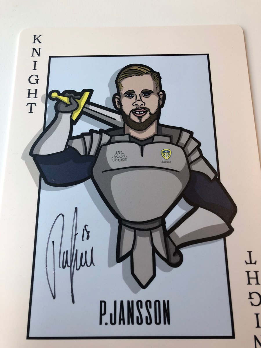 32Red's tweet photo. LEEDS fans!

We have 11 amazing oversized playing cards to give away from our recent Higher or Lower video shoot with @lufc - each card signed by a player!

For your chance to win a card, RT, follow, and reply to this tweet with #32Red

Good luck!

T&amp;Cs: https://t.co/DstTbE1TaW https://t.co/V27GpzhkuF