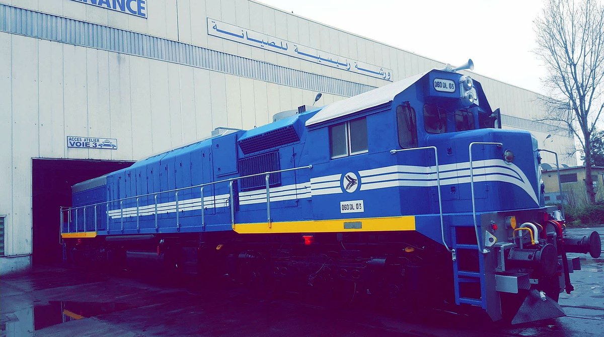 EMDGMGT26SNTF's tweet image. Renewal locomotive 060DL03 .. #SNTF 

#BPML #Train #Railways #Electro_motive_diesel #EMD #GM